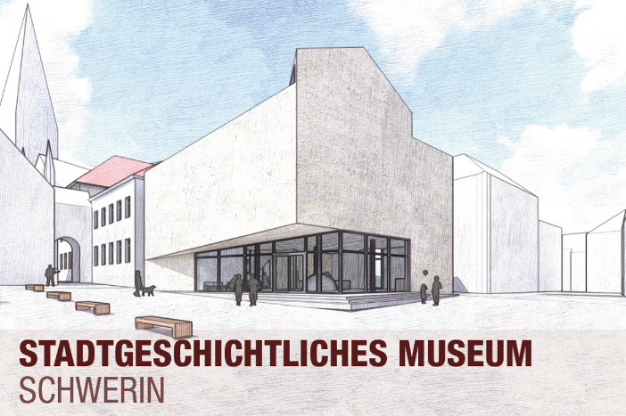 Entwürfe und Modelle zum Neubau eines Stadtgeschichtsmuseums sind in einer Ausstellung zu sehen © Matthes Golz/Franka Kotte/Nora Schulze/Johannes Schulz