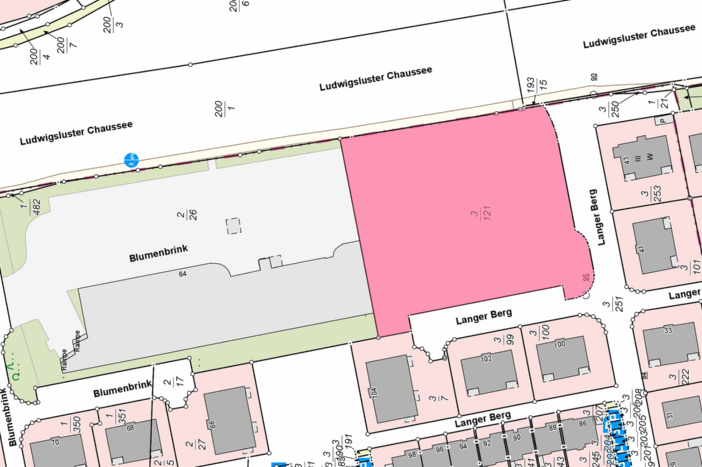 Lageplan © Geodatenportal Landeshauptstadt Schwerin