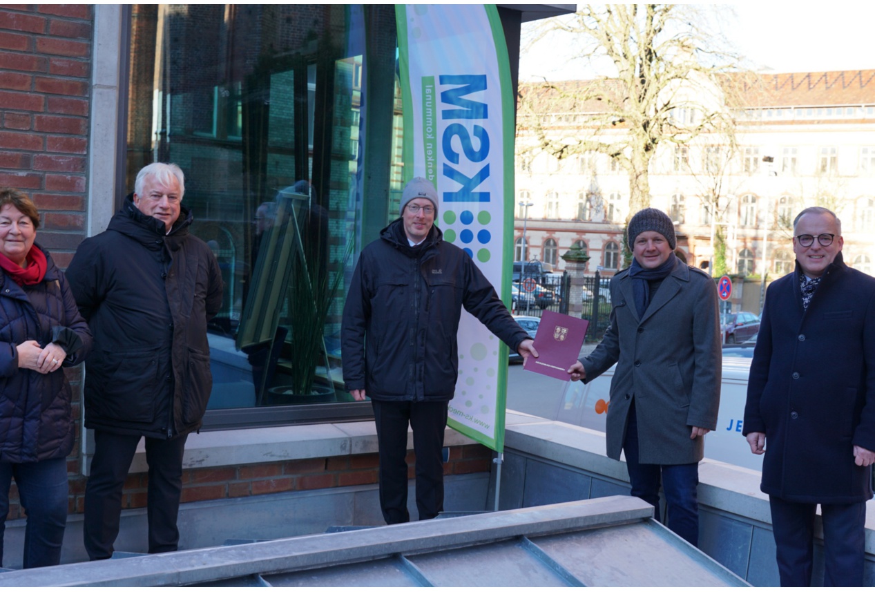 Zuwendungsvertrag für geförderten Glasfaserausbau unterzeichnet. © Sabrina Jozwig