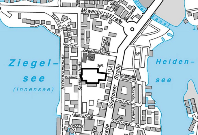 Lageplan © Landeshauptstadt Schwerin