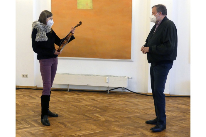 Prof. Dr. Winfried Melcher und Christina Lüdicke © Gesine Wossidlo