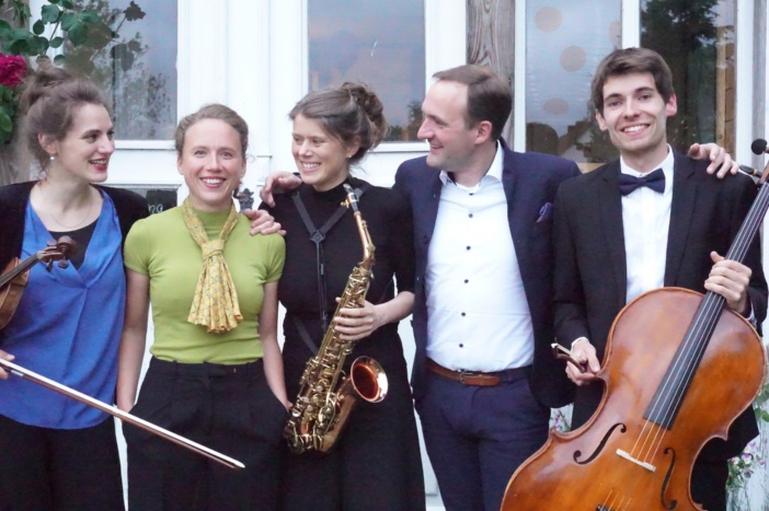 Ensemble VIDA mit Maria Meures-Leipold, Jana Kühn, Claudia Meures, Peter Leipold und Marcus Sundermeyer (v.l.) © Marcel Pilz