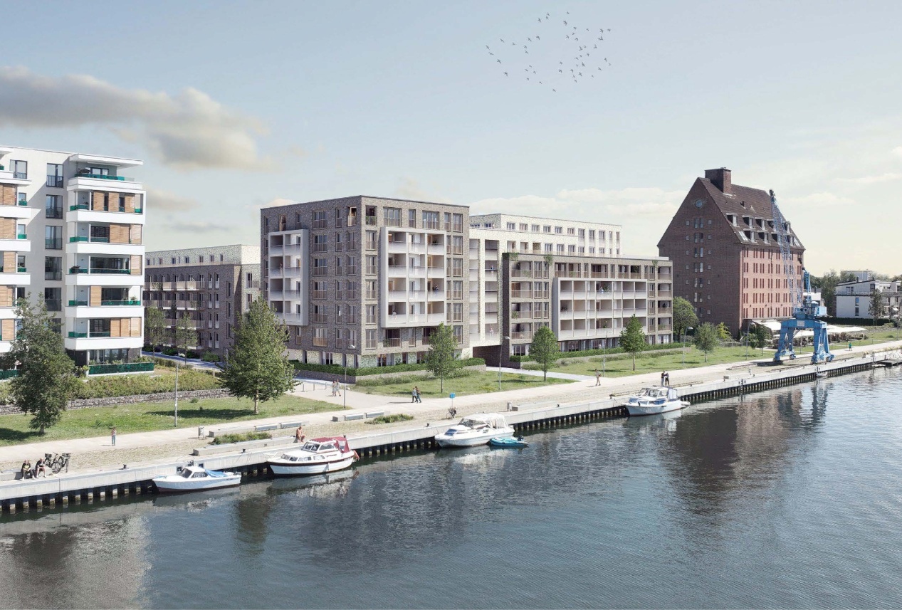 Projektvisualisierung © 2025 Ziegelsee Dockside Living GmbH & Co. KG