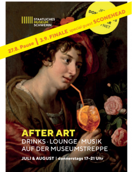 AFTER ART auf der Museumstreppe - mit Sconehead